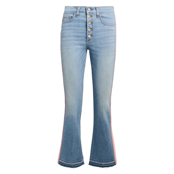 VERONICA BEARD CAROLYN 10” BABY CUT TUXEDO JEANS - Picture 2 of 8